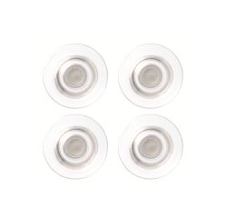 Magneti extraforti - diametro 3,2 cm - trasparente - Nobo - blister 4 pezzi