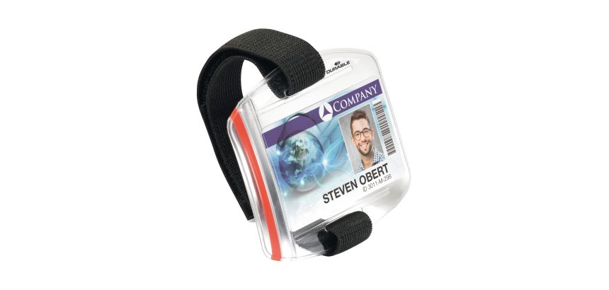 Portabadge da braccio - 5,4 x 8,7 cm - Durable - conf. 10 pezzi