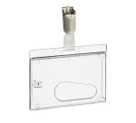 Portabadge rigido - 5,4 x 8,5 cm - Durable - conf. 50 pezzi
