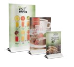 Display da tavolo - A4 - base acciaio - Securit