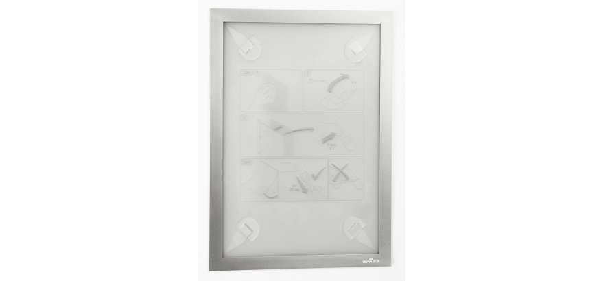 Cornice adesiva - Duraframe Wallpaper - A4 - 21 x 29,7 cm - argento - Durable