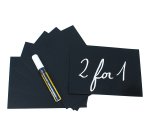 Targhette - 10,5 x 15 cm (A6) - nero - Securit - set 20 pezzi