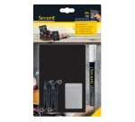 Targhette - 10,5 x 15 cm (A6) - nero - Securit - set 20 pezzi