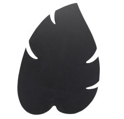 Lavagna Silhouette da parete - 43,8 x 29,6 cm - forma foglia - nero - Securit