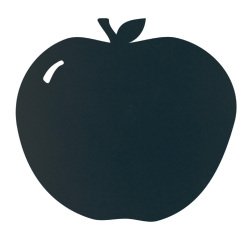 Lavagna da parete silhouette - 31,6 x 29,1 cm - forma mela - nero - Securit
