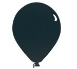 Lavagna da parete Silhouette - 39,6 x 29 cm - forma palloncino - nero - Securit