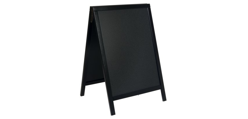 Lavagna a cavalletto - 54,5 x 85 x 44 cm - nero - Securit