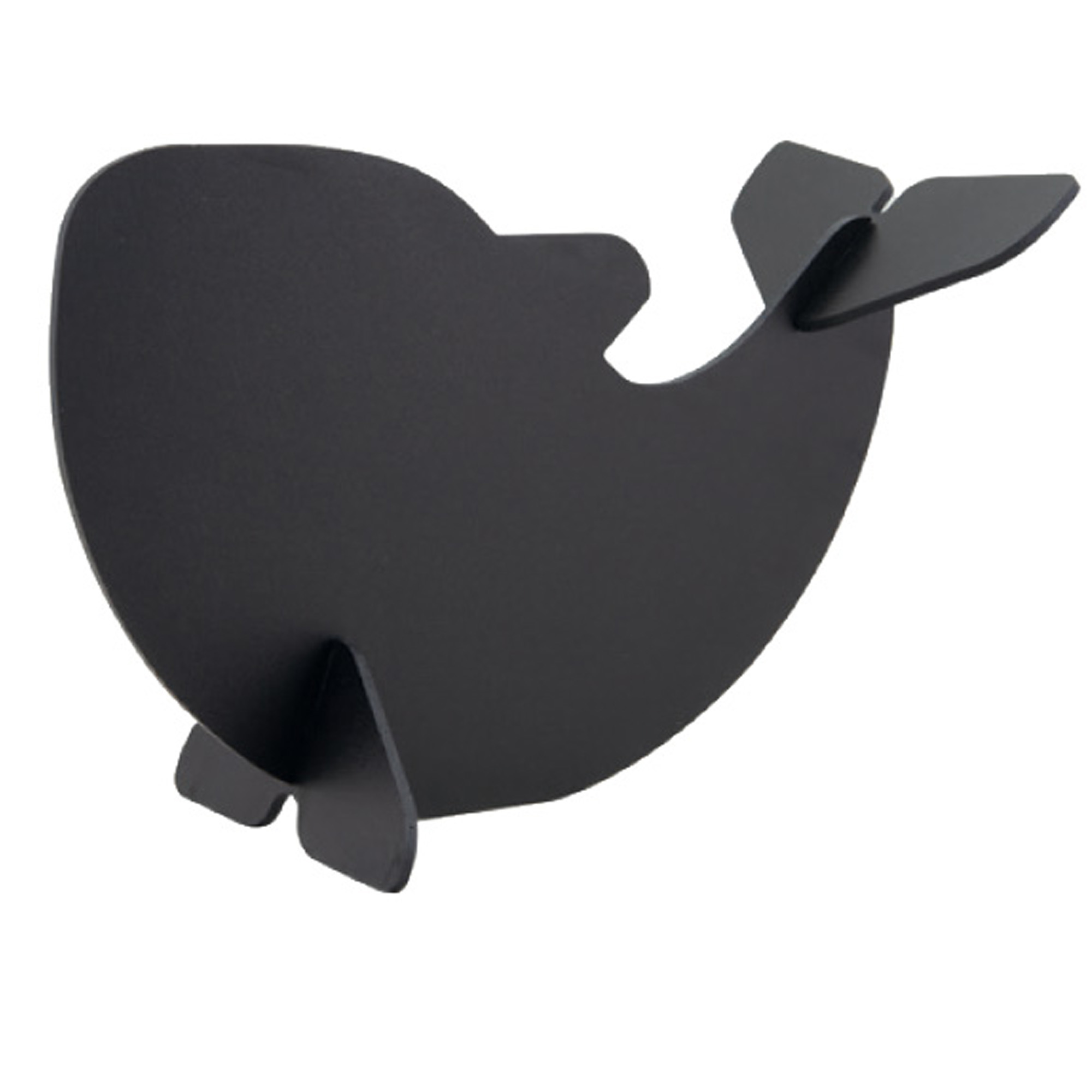 Lavagna Silhouette - forma balena - 22 x 14,5 x 10 cm - nero - Securit su