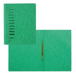 Cartella con pressino - cartone - A4 - verde - Pagna