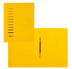 Cartella con pressino - cartone - A4 - giallo - Pagna