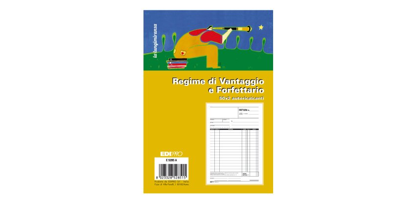Blocco fattura contribuenti min/forfett. - 22x14,8 - 50x2 fogli autoric. - E5285A - EdiPro