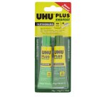 Colla bicomponente Plus 90 min - 30 ml (2x15ml) - trasparente - UHU
