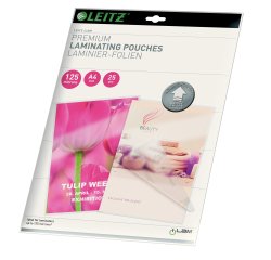 Pouches iLAM UDT - plastificazione a caldo - A4 - 216 x 303 mm - 2 x125 micron - Leitz - scatola 25 pezzi