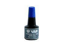 Inchiostro per cuscinetti - a base alcool - 30 gr - blu - Viva