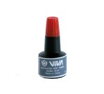 Inchiostro per cuscinetti - a base alcool - 30 gr - rosso - Viva