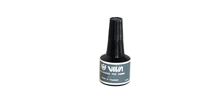 Inchiostro per cuscinetti - a base d'olio - 30 gr - nero - Viva