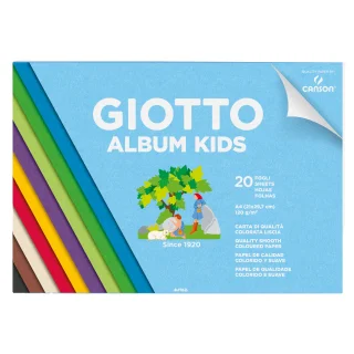 Album da disegno 20 fogli lisci colorati Giotto Kids: A4 di Fila