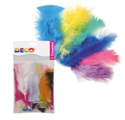 Piume colorate - 10 gr - Deco