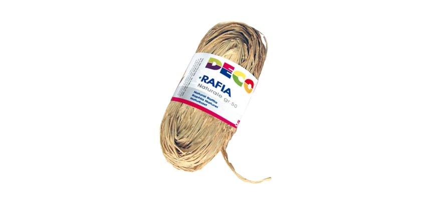 Rafia - colore naturale - 50 gr - Deco