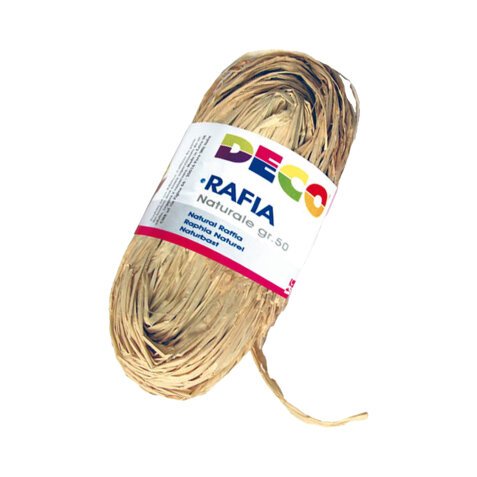 Rafia - colore naturale - 50 gr - Deco