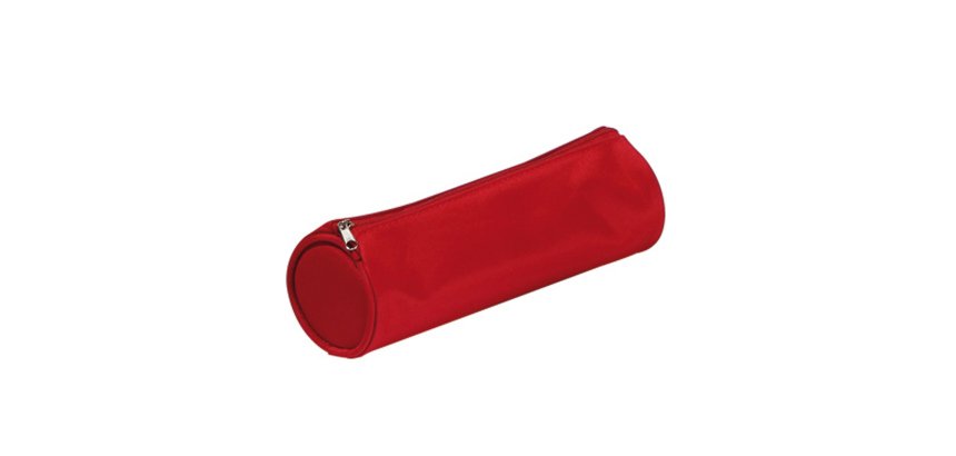 Astuccio Tombolino Basic con cerniera - 22x8Ø8cm - rosso - Pagna