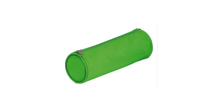Astuccio Tombolino Basic con cerniera - 22x8Ø8cm - verde - Pagna