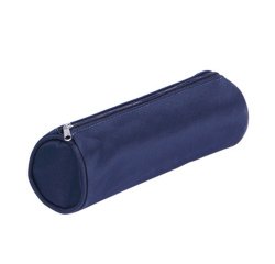 Astuccio Tombolino Basic con cerniera - 22x8Ø8cm - blu - Pagna