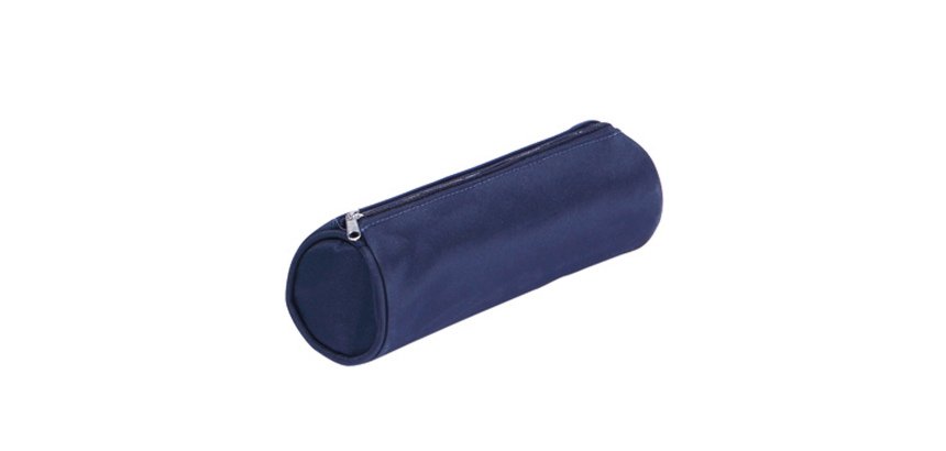 Astuccio Tombolino Basic con cerniera - 22x8Ø8cm - blu - Pagna