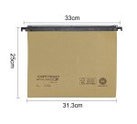 Cartella sospesa Cartesio Eco-logica - cassetto - 33 cm - fondo U - 31,3 x 25 cm - avana - Bertesi