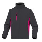 Giacca Deltaplus Softshell MySen 2, grigio/fucsia