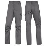 Pantalone da lavoro Panostrpa - sargia/poliestere/cotone/elastan - taglia M - grigio/nero - Delta Plus