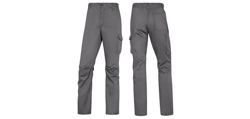 Pantalone da lavoro Deltaplus Panostrpa, grigio/nero
