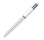 Penna a sfera scatto multifunzione 4 Colours Shine - punta 1,0 mm - fusto colori assortiti - Bic - conf. 12 pezzi