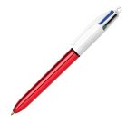 Penna a sfera scatto multifunzione 4 Colours Shine - punta 1,0 mm - fusto colori assortiti - Bic - conf. 12 pezzi