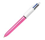 Penna a sfera scatto multifunzione 4 Colours Shine - punta 1,0 mm - fusto colori assortiti - Bic - conf. 12 pezzi