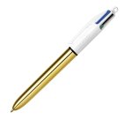 Penna a sfera scatto multifunzione 4 Colours Shine - punta 1,0 mm - fusto colori assortiti - Bic - conf. 12 pezzi