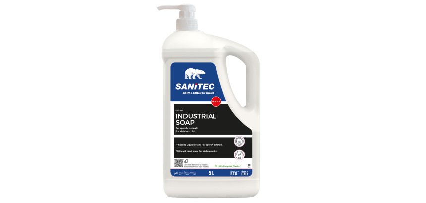 Sapone liquido Industrial Soap - dispenser 5 L - limone - Sanitec