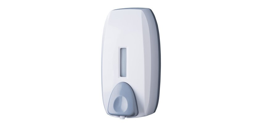 Dispenser sapone Basica - murale - capacità mousse 0,75 L - bianco/grigio - Medial