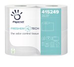 Carta igienica classica Freshen Tech - 2 veli - 300 strappi - diametro 12,2 cm - 9,5 cm x 33,3 mt - Papernet - pacco 4 rotoli