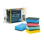 Perfetto 0246C sponge Rectangular Polyester, Polyurethane Assorted colours 5 pc(s)