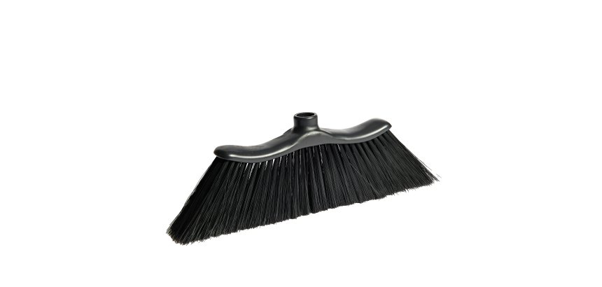 Scopa Onda - per interni - 37 x 4 x 12 cm - nero - PerfettoFactory