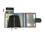 Portacard Wally Carbon - 6x9,5cm - nero - Alplast