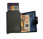 Portacard Wally Carbon - 6x9,5cm - nero - Alplast