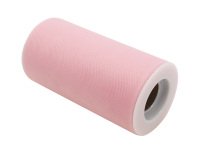 Tulle in rotolo - rosa - 12,5cmx25mt - Big Party