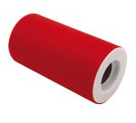 Tulle in rotolo - rosso - 12,5cmx25mt - Big Party