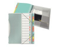 EN_Carpeta esselte clasificadora colour ice polipropileno din a4 color transparente 12 separadores colores cierre