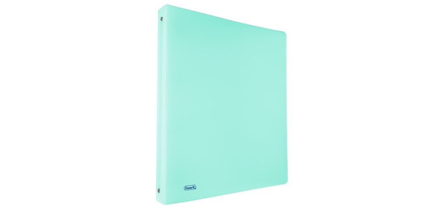 Raccoglitore Pastel - 22 x 30 cm - 4 anelli tondi 30 mm - PP - celeste - Favorit
