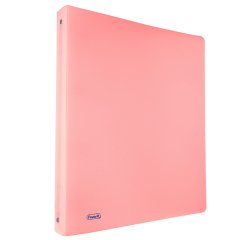 Raccoglitore Pastel - 4 anelli tondi 15 mm - 22 x 30 cm - PP - cipria - Favorit