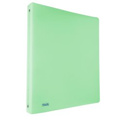 Raccoglitore Pastel - 4 anelli tondi 15 mm - 22 x 30 cm - PP - smeraldo - Favorit