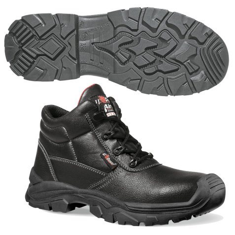 Calzatura di sicurezza Texas UK S3 SRC Rock&roll - pelle grana mina idrorepellente - numero 35 - nero - U-Power